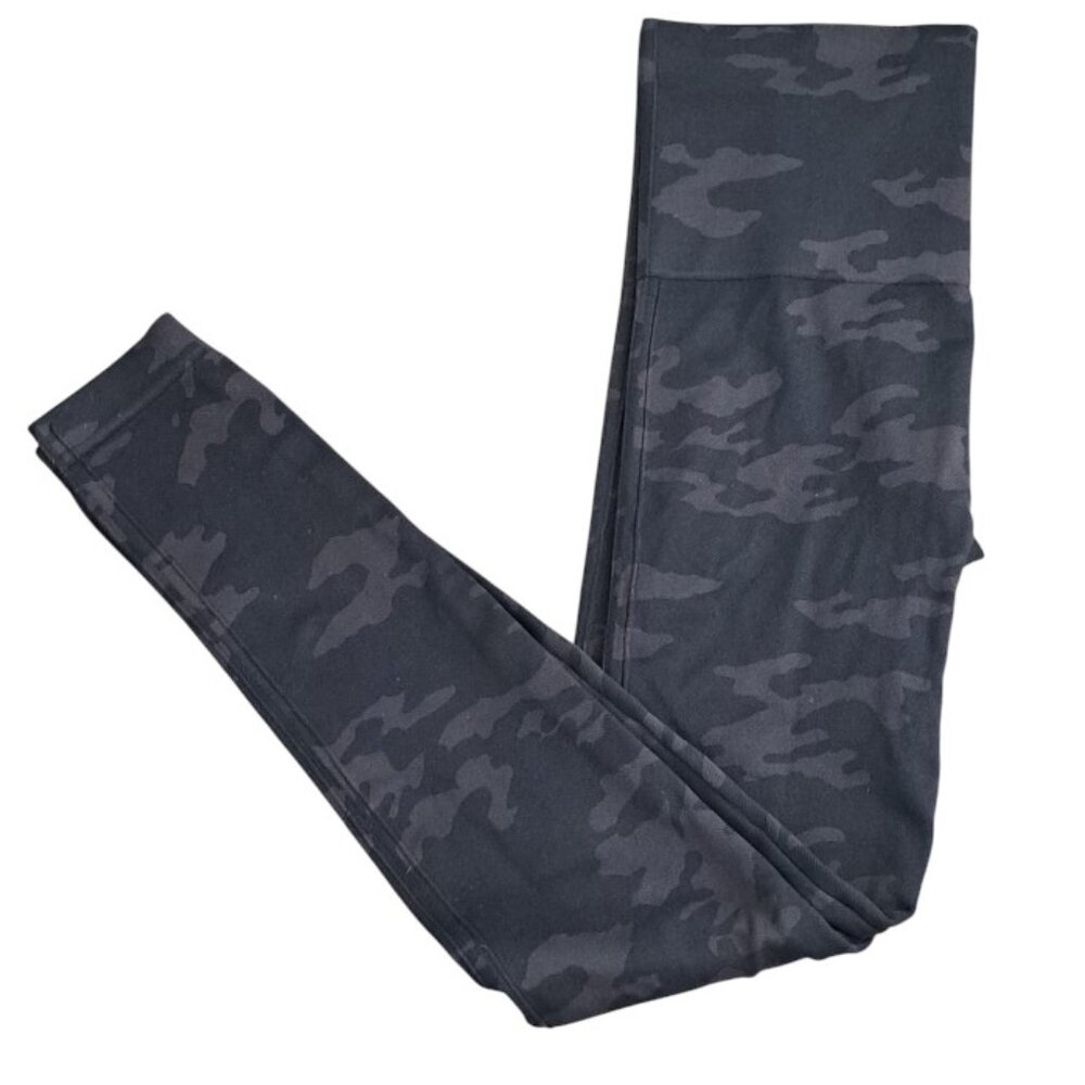 Spanx Black and Gray Camouflage Leggings Size Medium - Picture 2 of 9